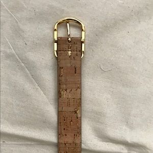 Brand new Ralph Lauren cork and gold belt size L